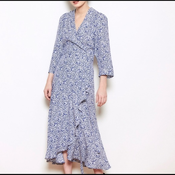 ISO (NFS) Rodebjer Blue Miliana Wrap Dress S or M - Picture 1 of 1